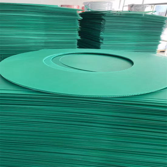 Feuille de plastique Coroplast Corflute PP en forme de cercle pour la protection des bobines de fil d'acier